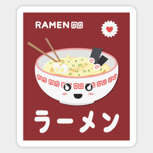 Kawaii bowl of ramen Magnet